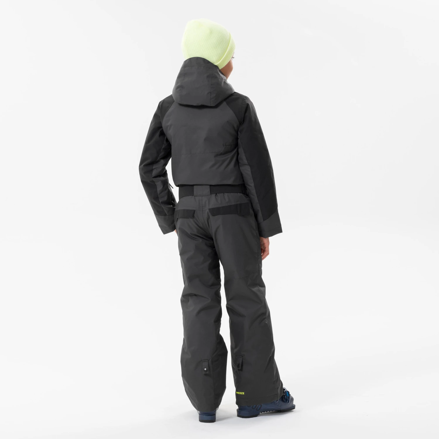 WEDZE KIDS’ WARM AND WATERPROOF SKI SUIT 500 GREY 14 WEDZE KIDS’ WARM AND WATERPROOF SKI SUIT 500 GREY - Image 12