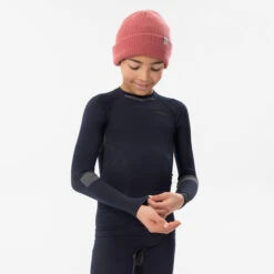 WEDZE KIDS' SKI BASE LAYER TOP - BL 500 I-SOFT SEAMLESS -Outdoor Equipment Store k0321dacd43fddcd283c21a6c069d3f0a