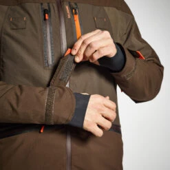 HUNTING WATERPROOF REINFORCED JACKET 900 BROWN -Outdoor Equipment Store k03a3b6f8d20ee8b023ea1a358ca0b5fb
