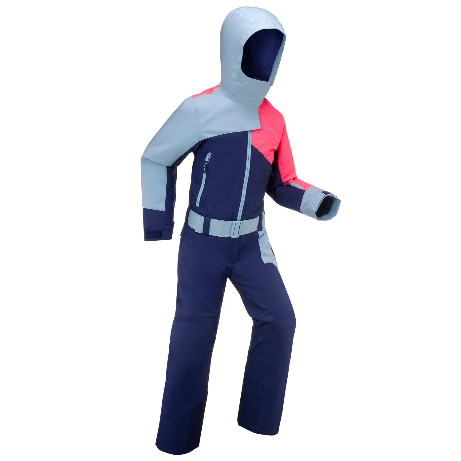 WEDZE KIDS’ WARM AND WATERPROOF SKI SUIT 500 PINK AND BLUE 3 WEDZE KIDS’ WARM AND WATERPROOF SKI SUIT 500 PINK AND BLUE