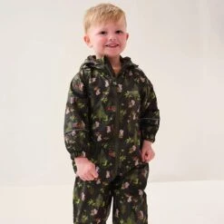 Regatta Childrens/Kids Peppa Pig Waterproof Puddle Suit (Dark Khaki) -Outdoor Equipment Store k116ee84106162ef09fd284e8fd95ada0