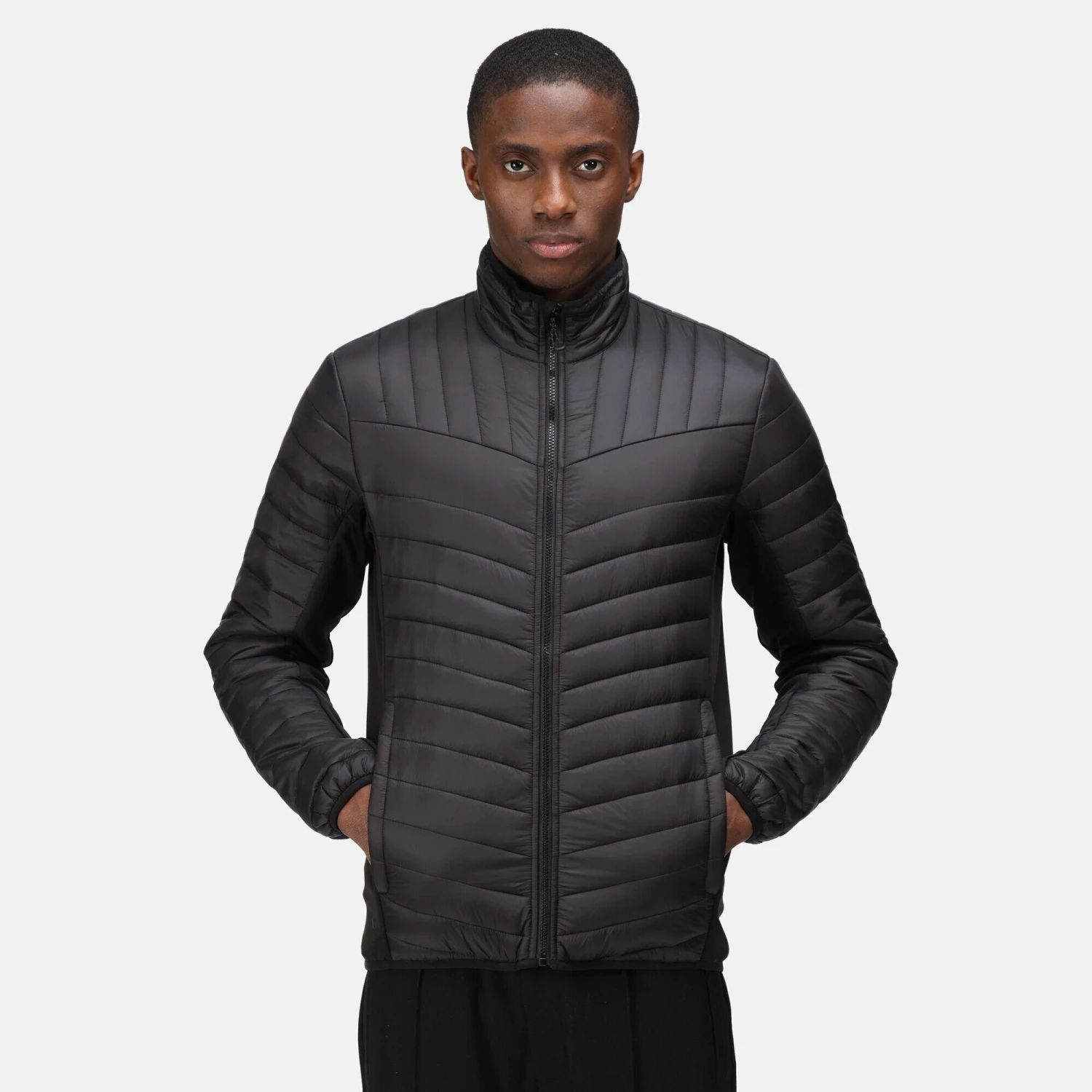 Regatta Mens Tourer Hybrid Padded Jacket (Black) 5 Regatta Mens Tourer Hybrid Padded Jacket (Black) - Image 3