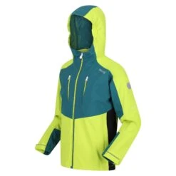 Regatta Childrens/Kids Highton III Waterproof Jacket (Black/India Grey) -Outdoor Equipment Store k270afe2a06a071bb9afcba822575a1c7