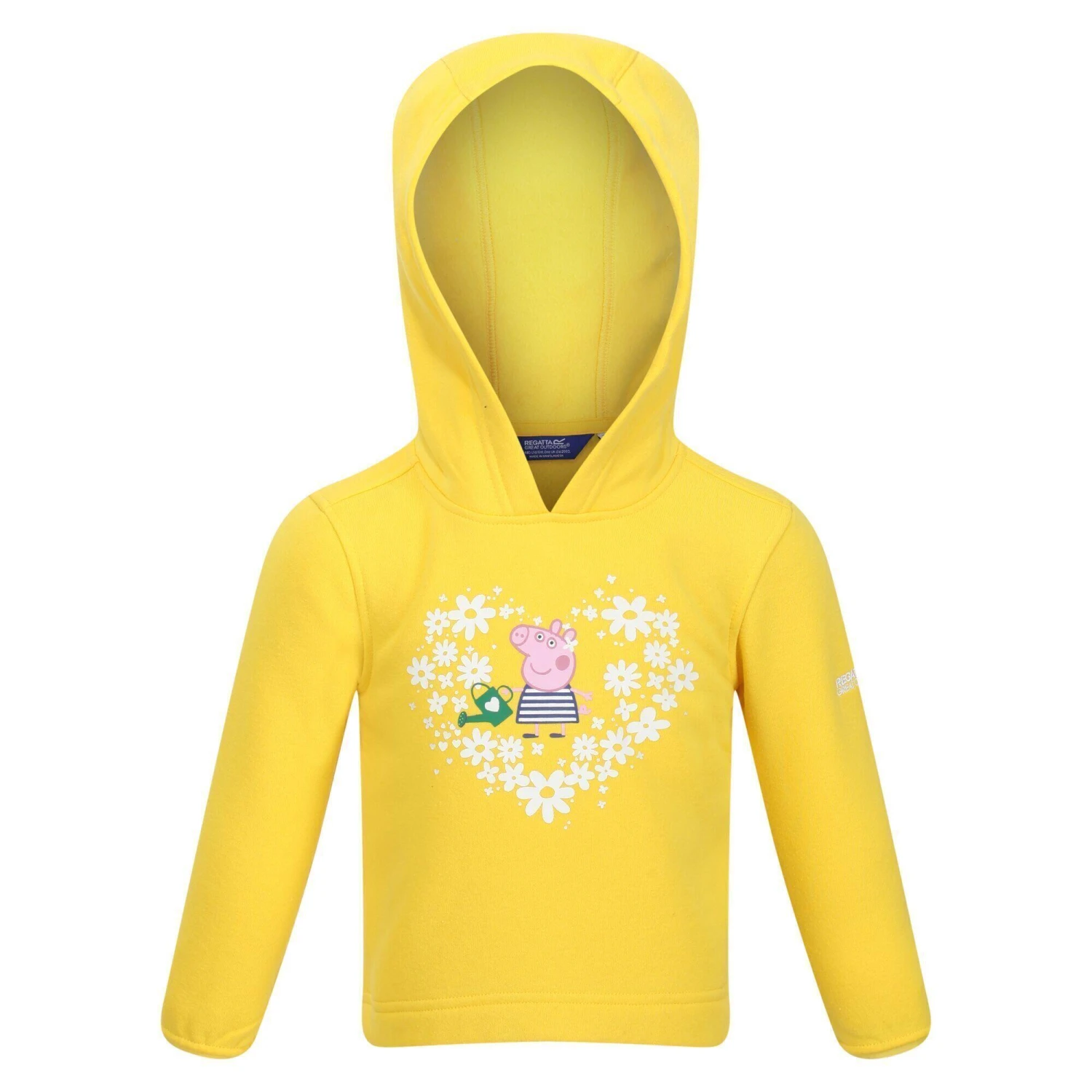 Regatta Childrens/Kids Peppa Pig Floral Hoodie (Maize Yellow) 3 Regatta Childrens/Kids Peppa Pig Floral Hoodie (Maize Yellow)