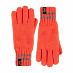 Mens Hi Vis Reflective Fleece Lined Thermal Winter Gloves -Outdoor Equipment Store k38bfe2e1f8c5ea37e39c26e3c44b81c9
