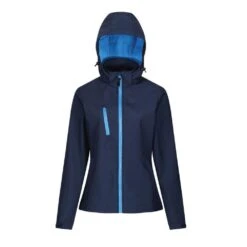 Regatta Womens/Ladies Venturer Hooded Soft Shell Jacket (Black) -Outdoor Equipment Store k3f30120d6471976e3aa69769c877b38c