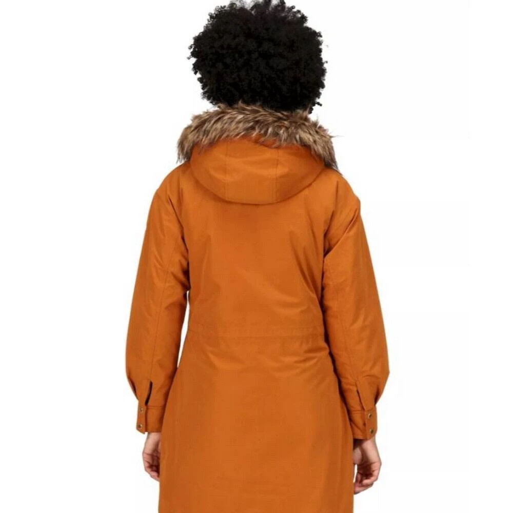 Regatta Womens/Ladies Shiloh Faux Fur Trim Parka (Black) 15 Regatta Womens/Ladies Shiloh Faux Fur Trim Parka (Black) - Image 13