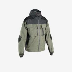 Waterproof Fishing Jacket 500 Khaki