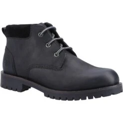 Cotswold Mens Banbury Leather Ankle Boots (Black)