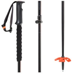 WEDZE TELESCOPIC FREERIDE SKI POLES