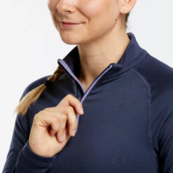 WEDZE Women's Ski Base Layer 500 FFS 1/2 Zip Top -Outdoor Equipment Store k610dd4a0369f18829c8165cf6dd4f38d