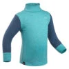 WEDZE Baby Ski Base Layer Top, Undershirt Merino Wool MERIWARM Turquoise -Outdoor Equipment Store k61b0085df66a2a411562219452a1f6e8