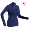 WEDZE Women's Ski Base Layer 500 FFS 1/2 Zip Top