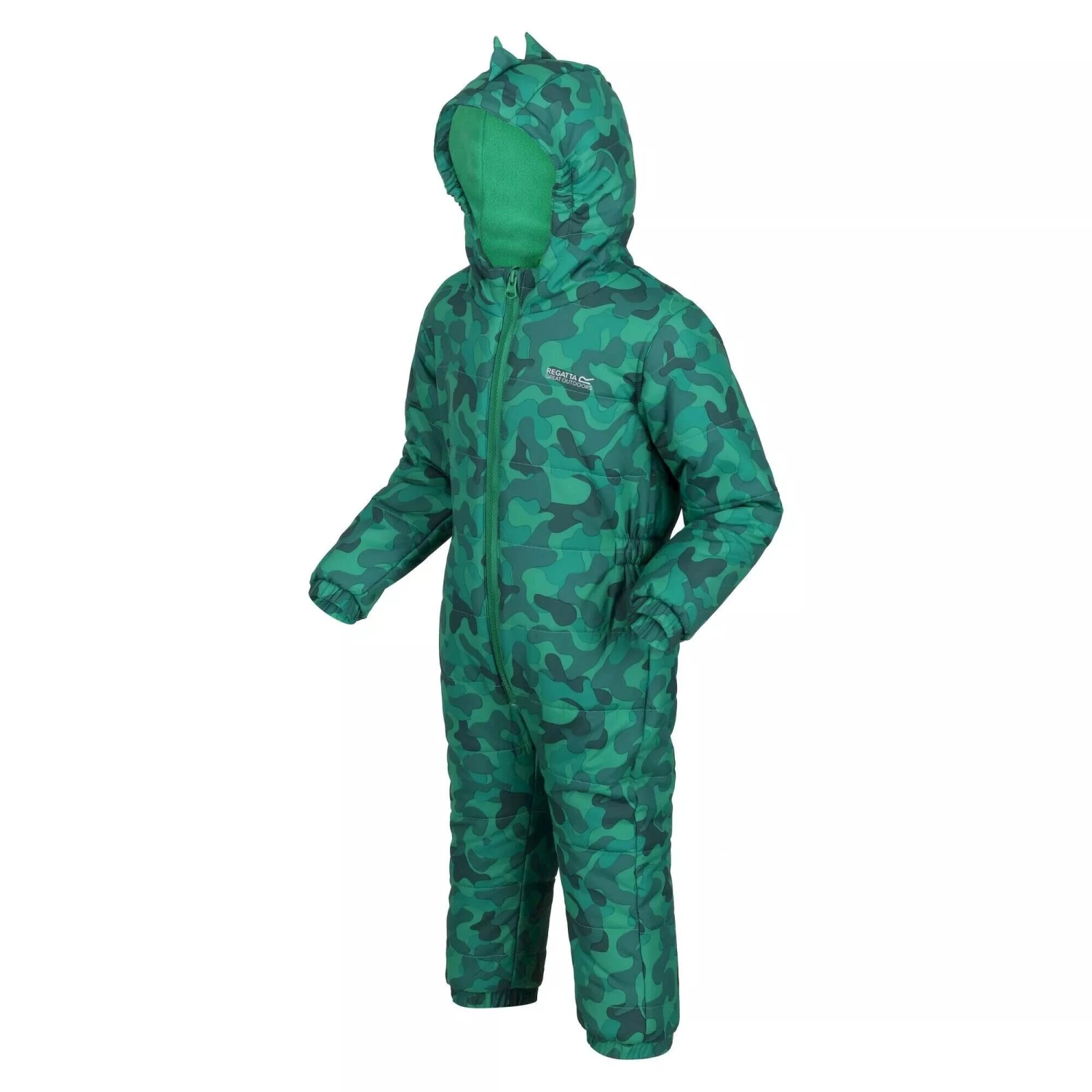 Regatta Childrens/Kids Penrose Camo Puddle Suit (Jellybean Green) 5 Regatta Childrens/Kids Penrose Camo Puddle Suit (Jellybean Green) - Image 3