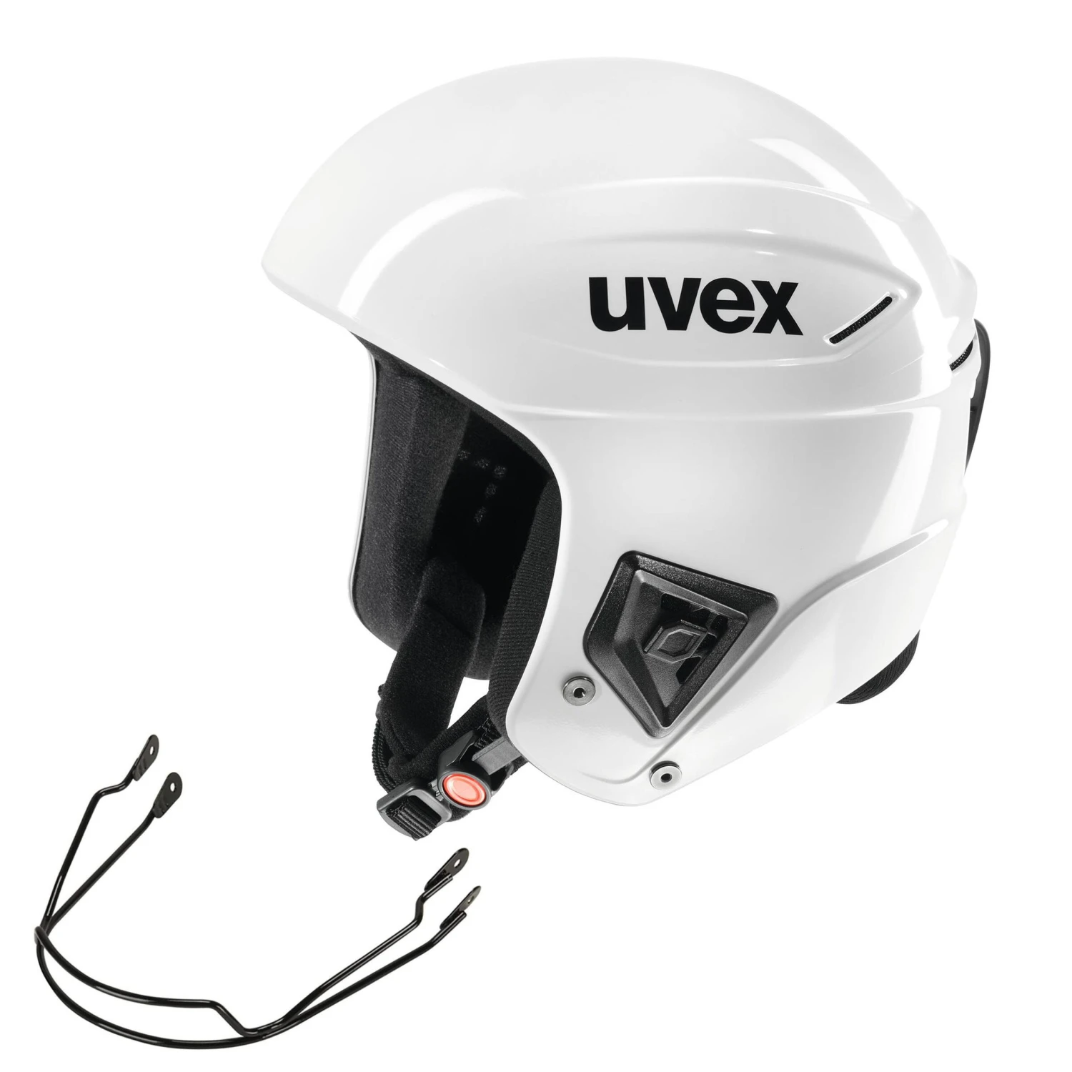 SKI CLUB COMPETITION HELMET WITH UVEX RACE+ CHINSTRAP WHITE 3 SKI CLUB COMPETITION HELMET WITH UVEX RACE+ CHINSTRAP WHITE