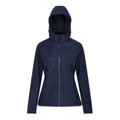 Regatta Womens/Ladies Venturer Hooded Soft Shell Jacket (Black) -Outdoor Equipment Store k728979922cc9047d3805002d44d0b4c8