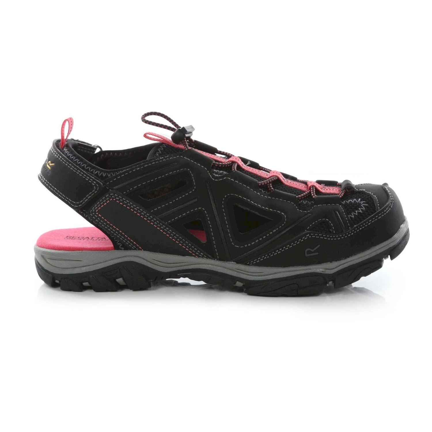 Regatta Womens/Ladies Westshore II Sandals (Black/Rethink Pink) 5 Regatta Womens/Ladies Westshore II Sandals (Black/Rethink Pink) - Image 3