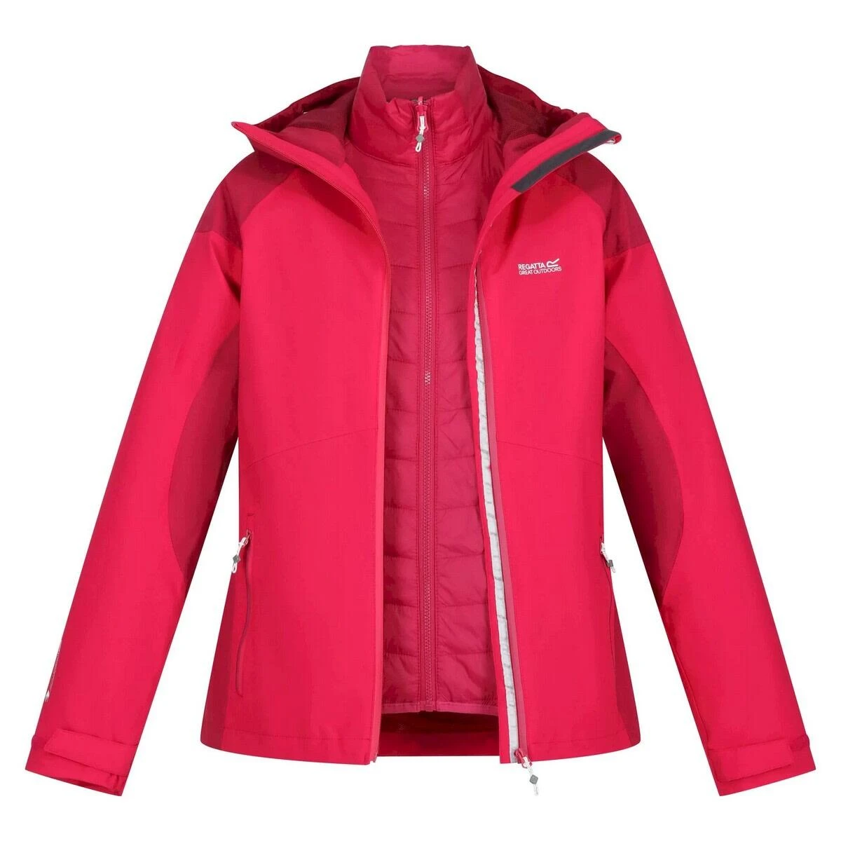 Regatta Womens/Ladies Wentwood VII 2 In 1 Waterproof Jacket (Violet/Amaranth Haze) 16 Regatta Womens/Ladies Wentwood VII 2 In 1 Waterproof Jacket (Violet/Amaranth Haze) - Image 14