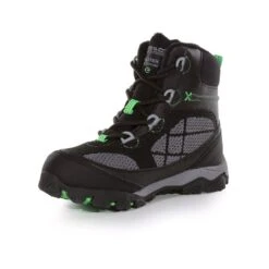 Regatta Childrens/Kids Hawthorn Evo Walking Boots (Black/Summer Green) -Outdoor Equipment Store k8251bfbf34be718ff816dc85f46276a2