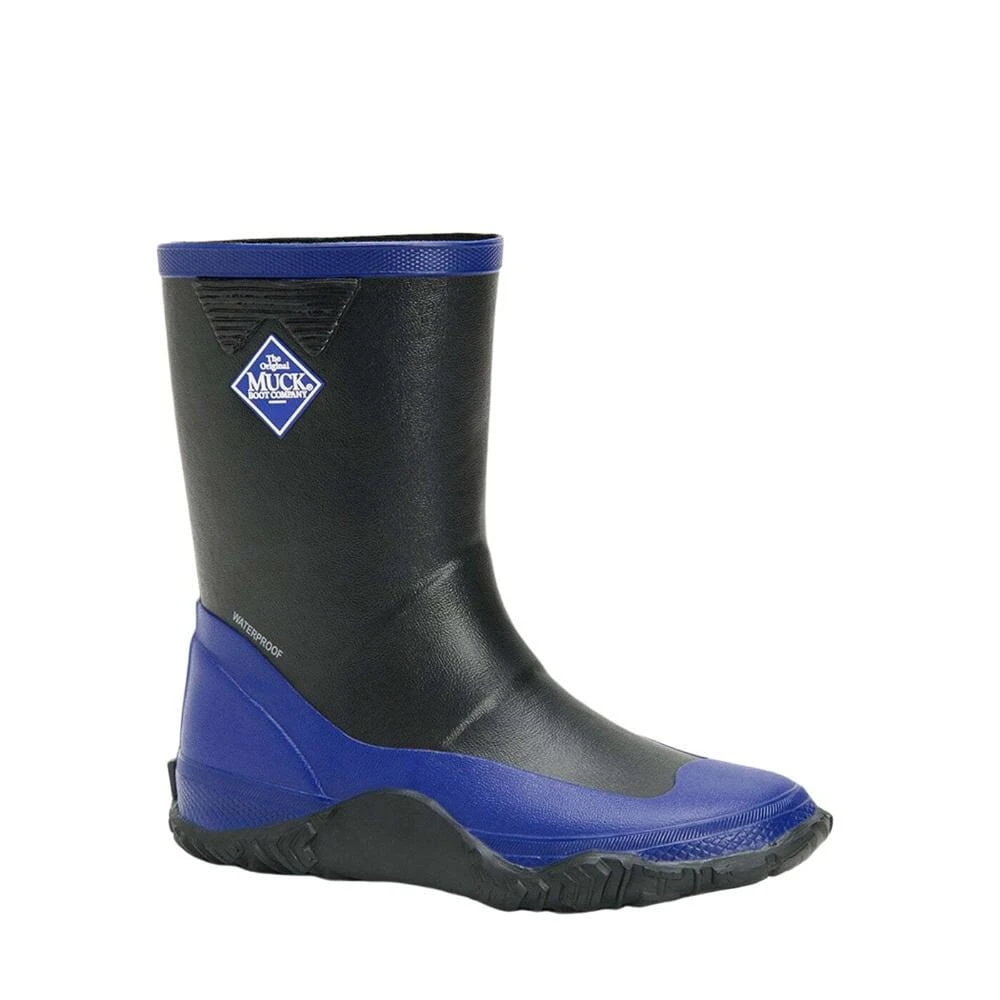 Muck Boots Childrens/Kids Forager Wellington Boots (Black/Blue) 3 Muck Boots Childrens/Kids Forager Wellington Boots (Black/Blue)