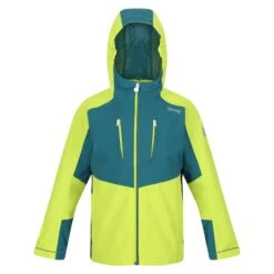 Regatta Childrens/Kids Highton III Waterproof Jacket (Black/India Grey) -Outdoor Equipment Store k8609dbb603a50fe86a586bd1f1261c8b