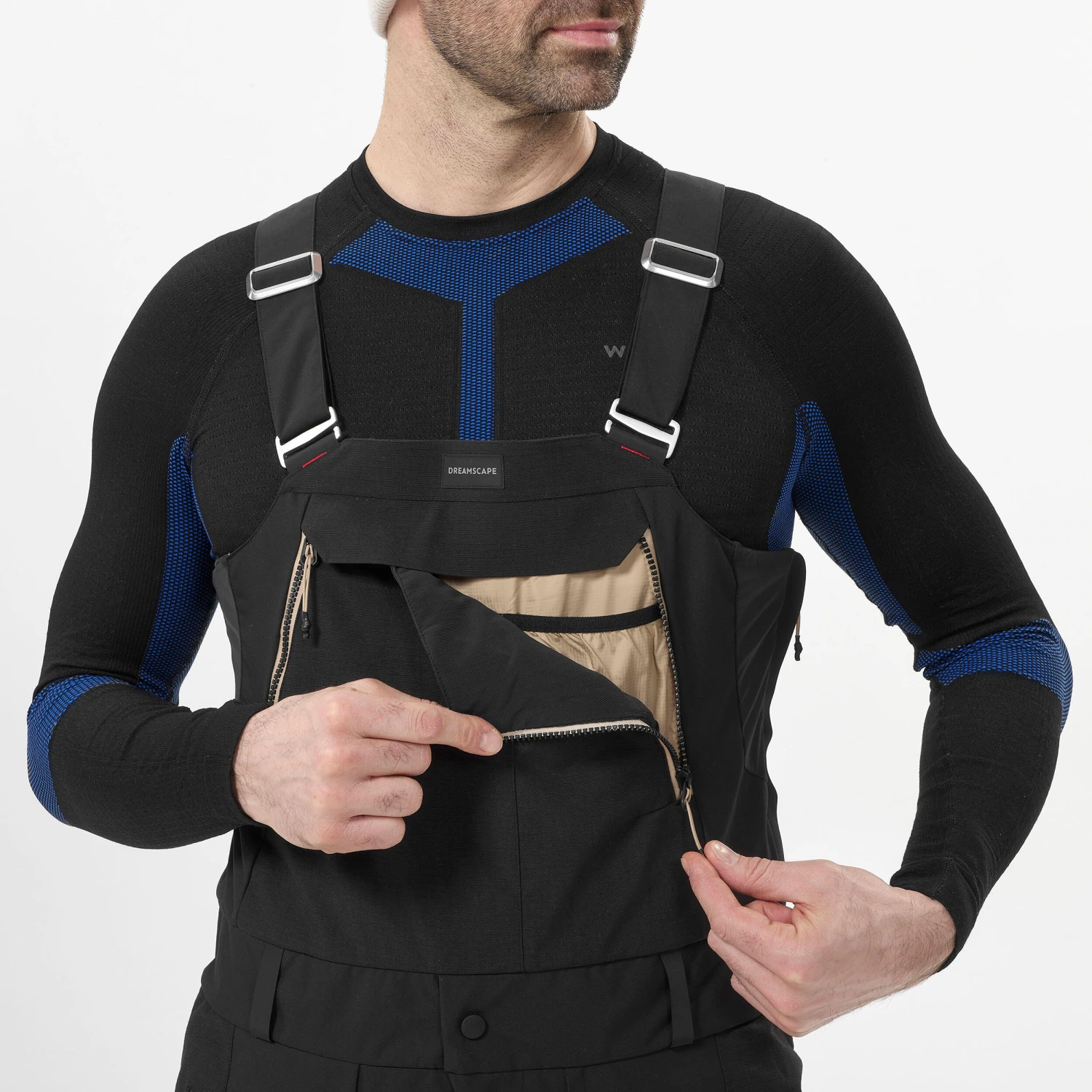 Men's Waterproof Snowboard Salopette Trousers SNB 900 UP 6 Men's Waterproof Snowboard Salopette Trousers SNB 900 UP - Image 4