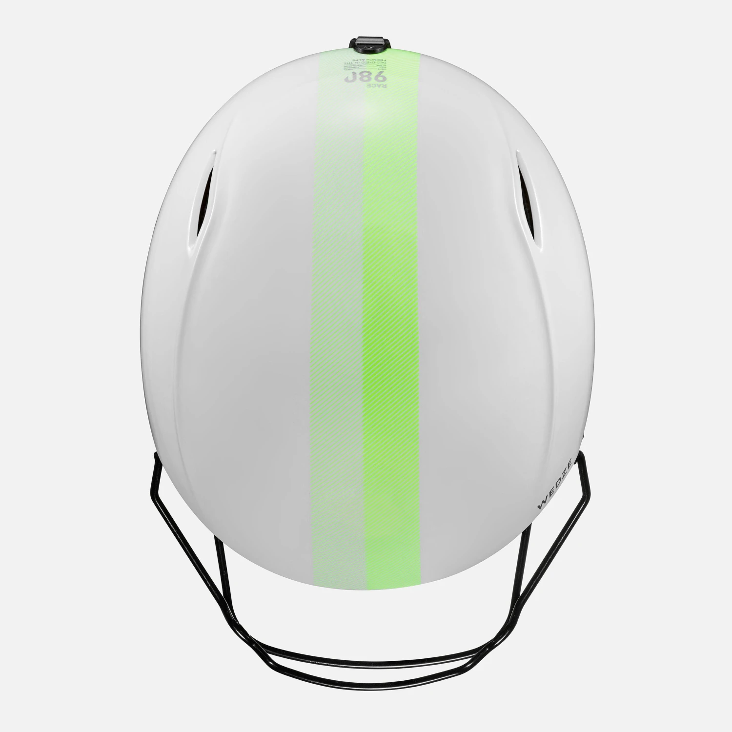 WEDZE Kids’ FIS Competition Ski Helmet With Chin Guard - White 8 WEDZE Kids’ FIS Competition Ski Helmet With Chin Guard - White - Image 6