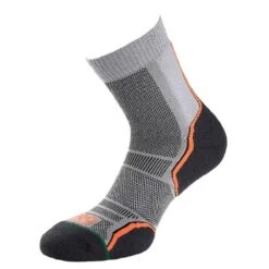 Unisex Adult Trail Socks (Pack Of 2) (Silver/Black)