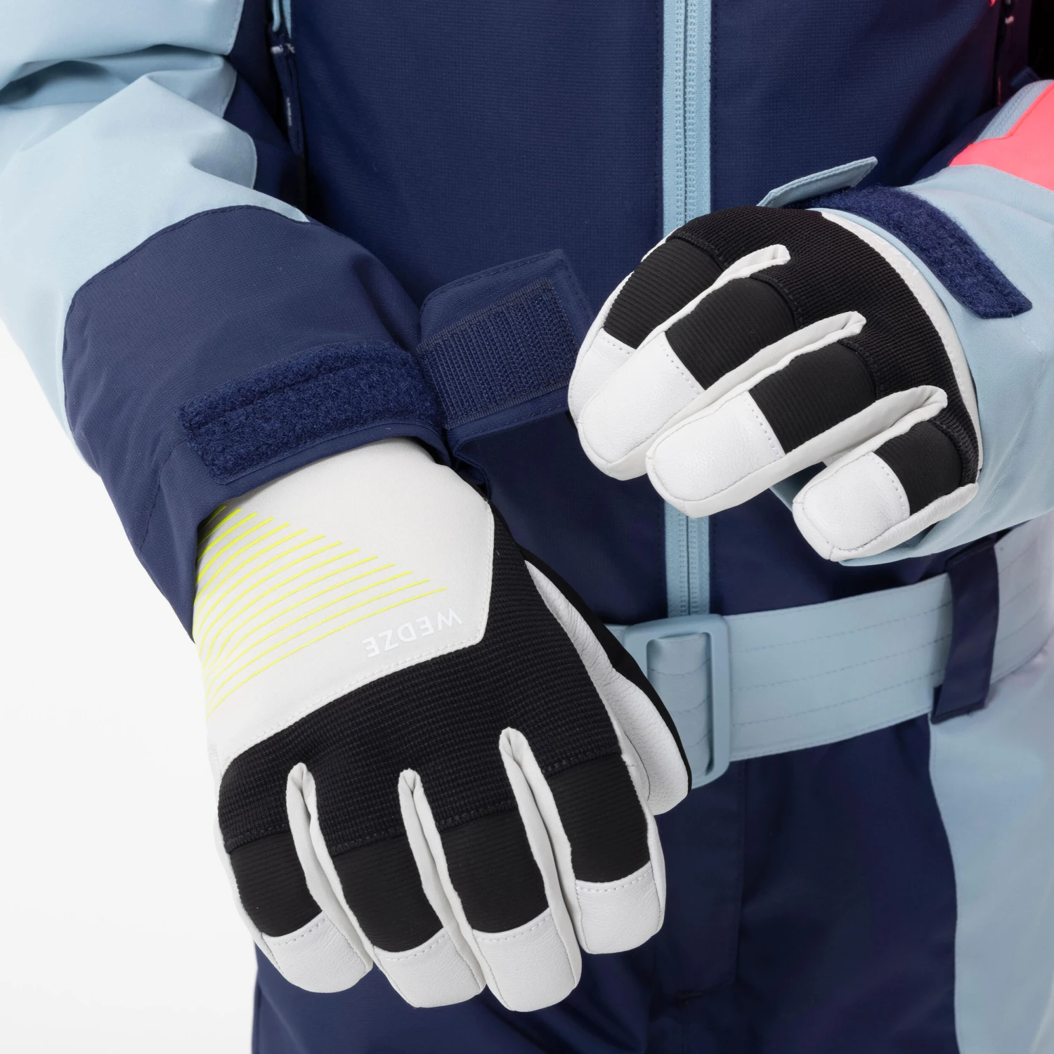 WEDZE KIDS’ WARM AND WATERPROOF SKI SUIT 500 PINK AND BLUE 4 WEDZE KIDS’ WARM AND WATERPROOF SKI SUIT 500 PINK AND BLUE - Image 2