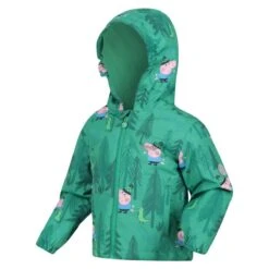 Regatta Childrens/Kids Muddy Puddle Dinosaur Peppa Pig Waterproof Jacket (Jellybean -Outdoor Equipment Store k976a40f5d28fd212bc85a63ee5fbfb52