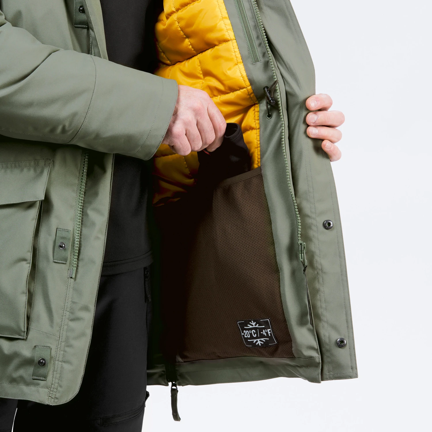 Quechua Men’s Winter Waterproof Hiking Parka - SH900 9 Quechua Men’s Winter Waterproof Hiking Parka - SH900 - Image 7