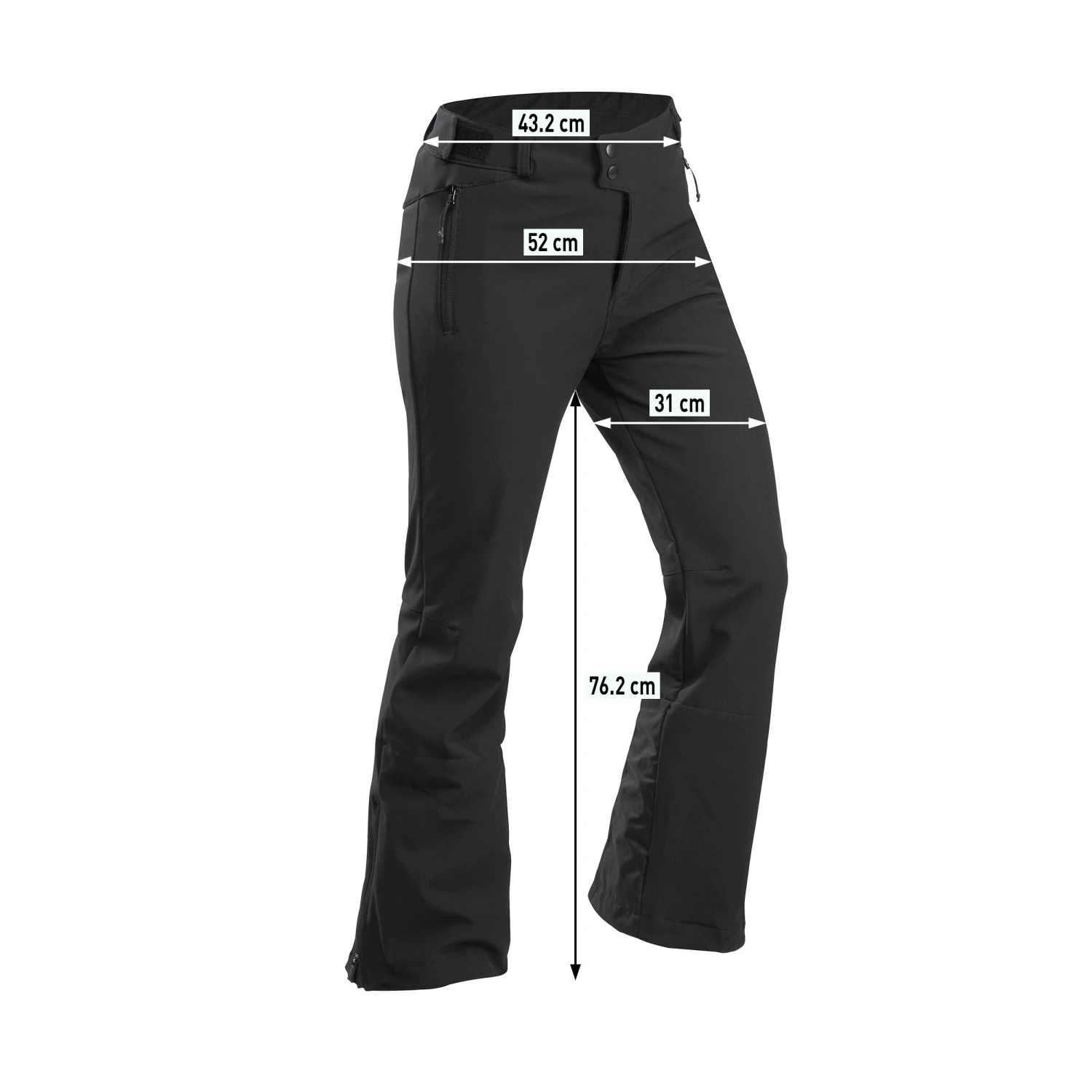 WEDZE MEN’S SOFTSHELL SKI TROUSERS - 500 16 WEDZE MEN’S SOFTSHELL SKI TROUSERS - 500 - Image 14