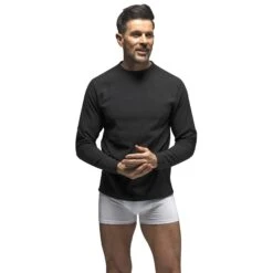 Mens Fleece Lined Long Sleeve Thermal Top | Original