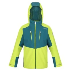 Regatta Childrens/Kids Highton III Waterproof Jacket (Black/India Grey) -Outdoor Equipment Store kaf717015d99f1330c68bdfedd5caa252