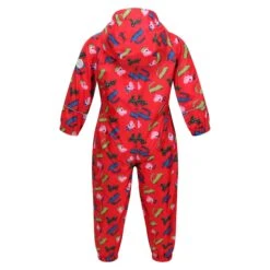 Regatta Childrens/Kids Pobble Peppa Pig Dinosaur Waterproof Puddle Suit (True Red) -Outdoor Equipment Store kb6d145c6b4efffeccc6be77d08c0a7a9