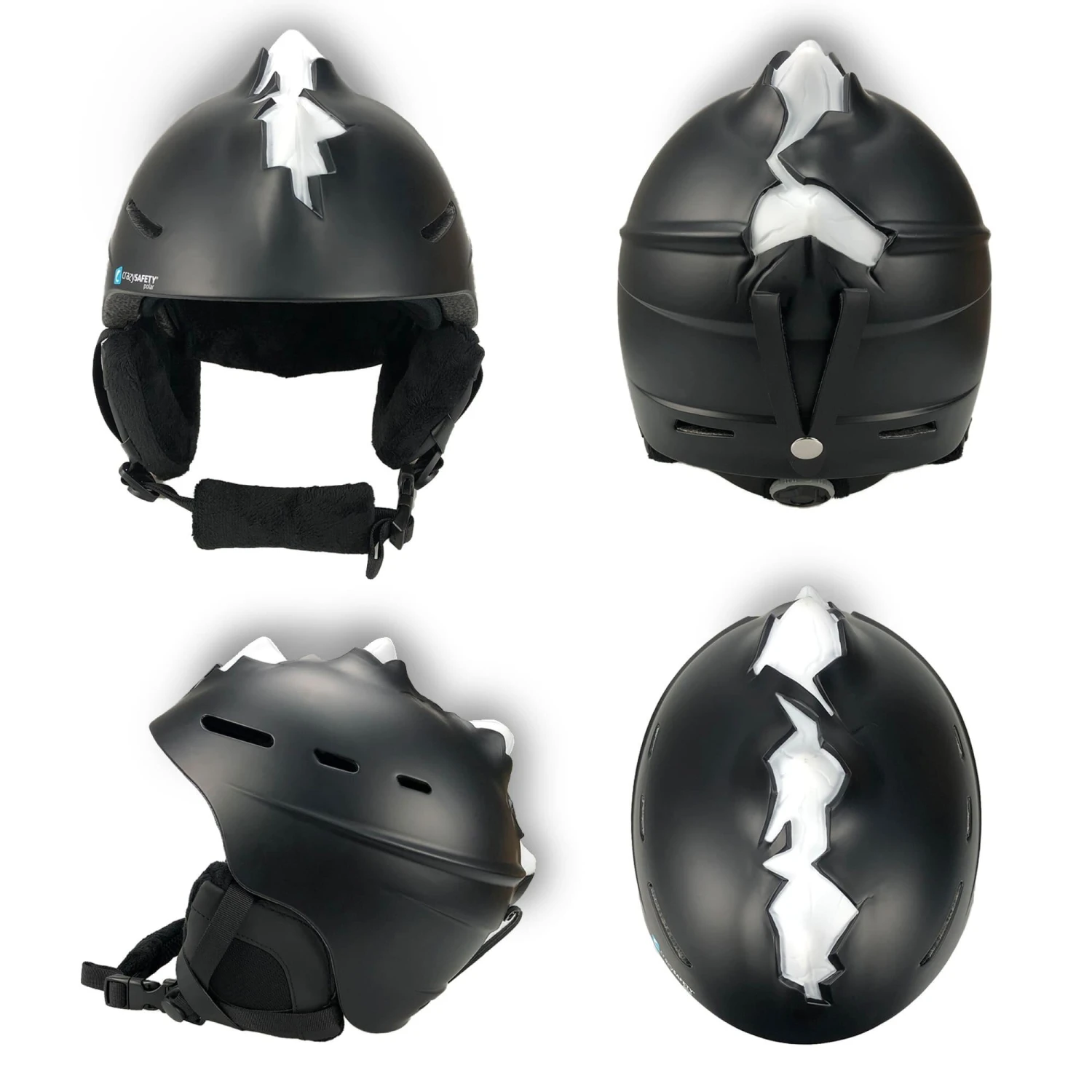Ski Helmet For Teens And Adults | Matt Black | Crazy Safety | EN 1077 Certified 4 Ski Helmet For Teens And Adults | Matt Black | Crazy Safety | EN 1077 Certified - Image 2