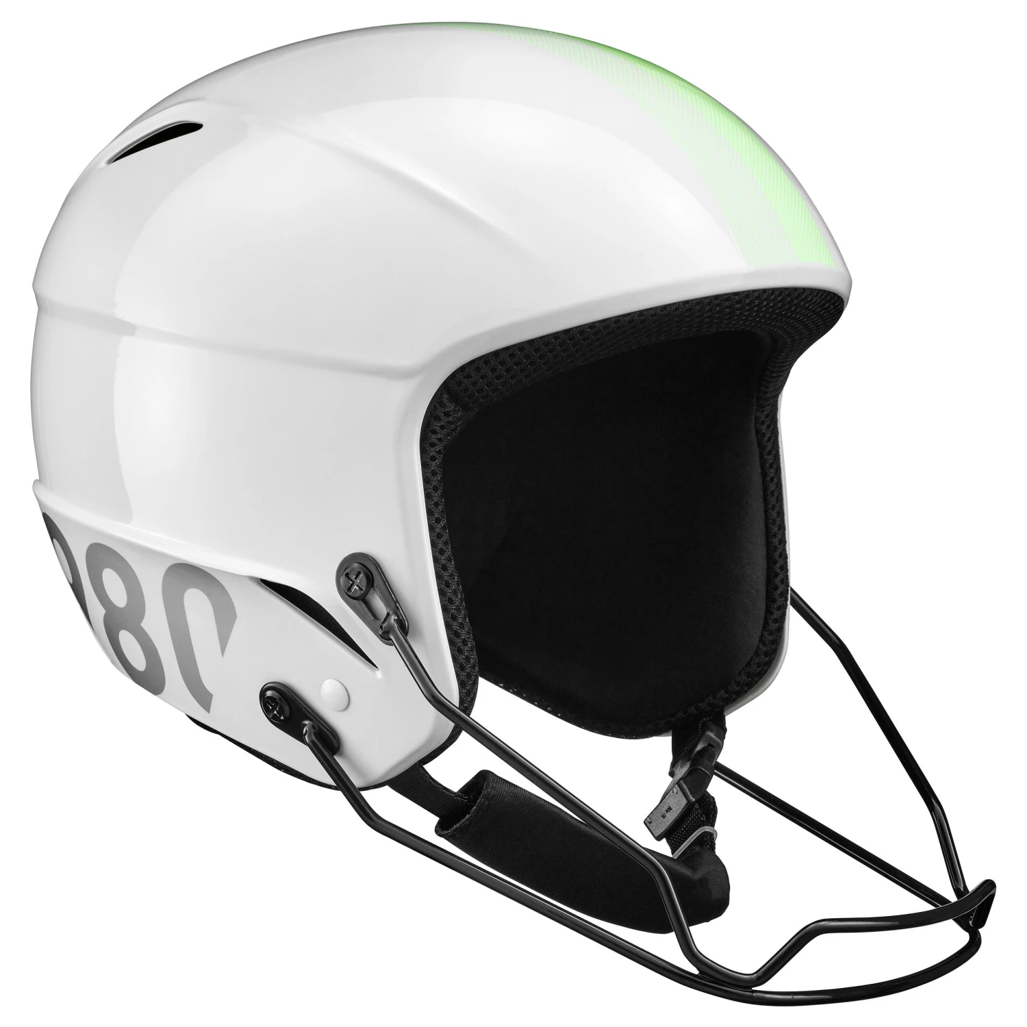 WEDZE Kids’ FIS Competition Ski Helmet With Chin Guard - White 3 WEDZE Kids’ FIS Competition Ski Helmet With Chin Guard - White