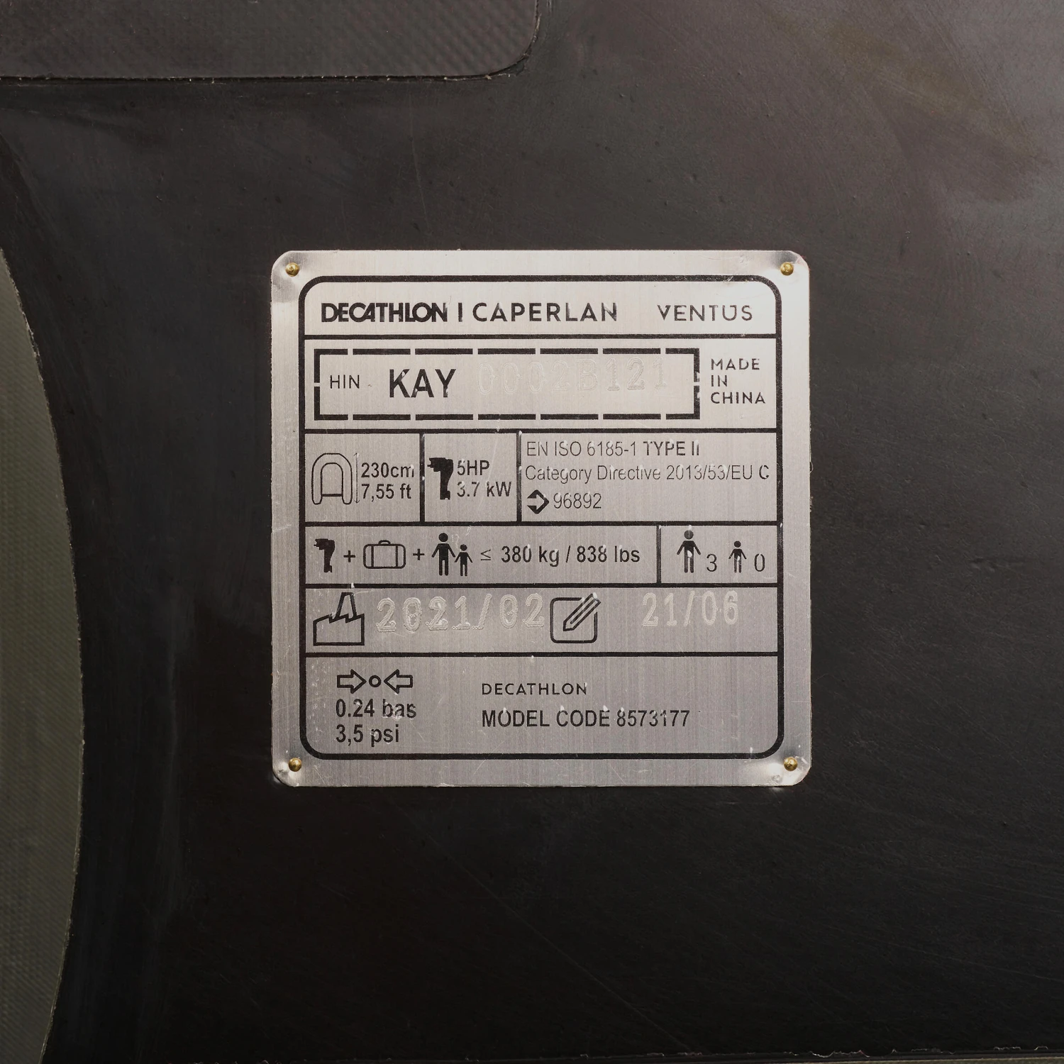 CARP FISHING INFLATABLE BOAT VENTUS 230 15 CARP FISHING INFLATABLE BOAT VENTUS 230 - Image 13