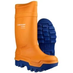 Dunlop Purofort Thermo+ Safety Wellingtons Orange -Outdoor Equipment Store kc232ae59d8e09dc853ddf7982b061470
