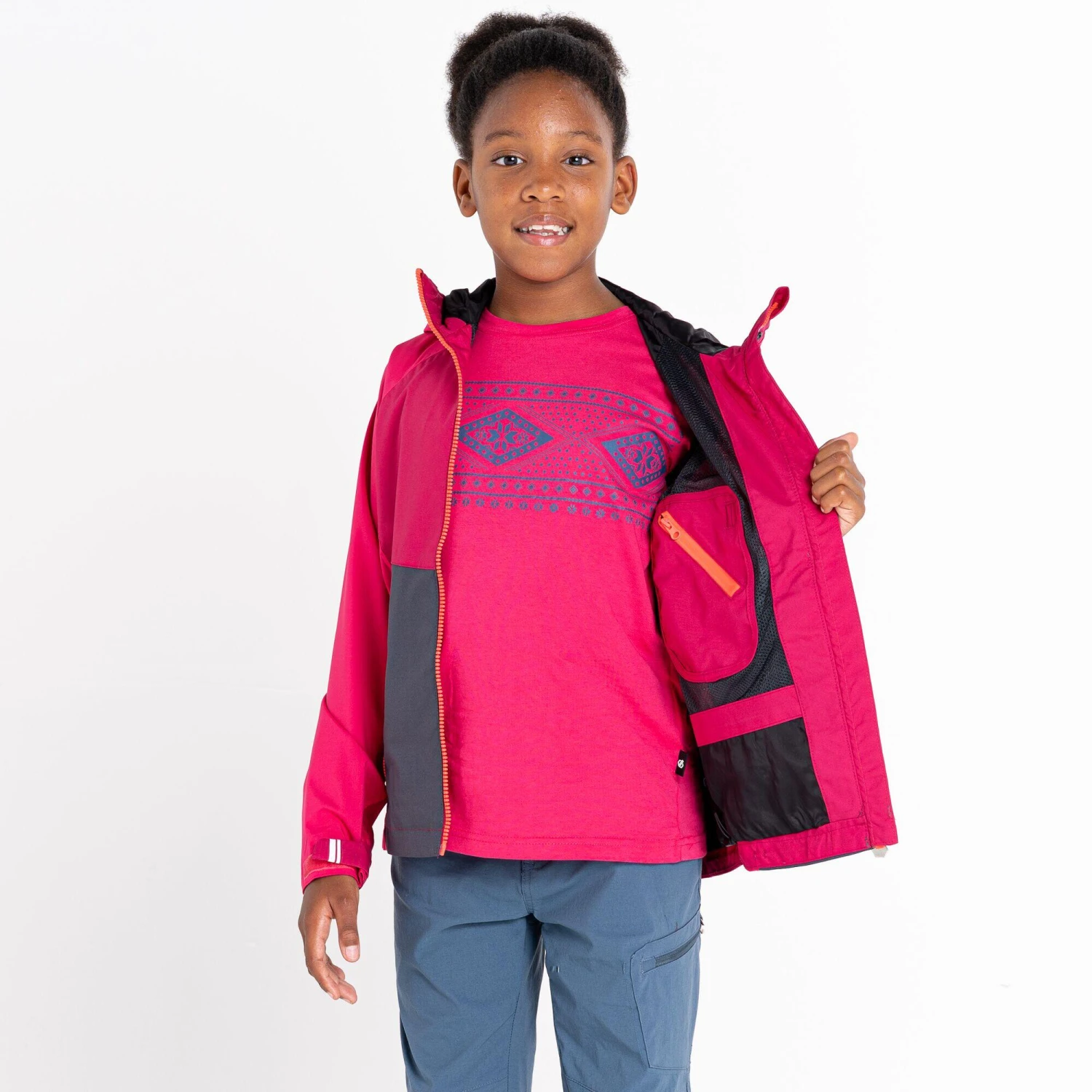 Dare 2b In The Lead II Kids' Hiking Waterproof Jacket 7 Dare 2b In The Lead II Kids' Hiking Waterproof Jacket - Image 5