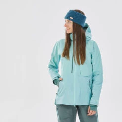 WEDZE Women's Ski Jacket FR900 Turquoise
