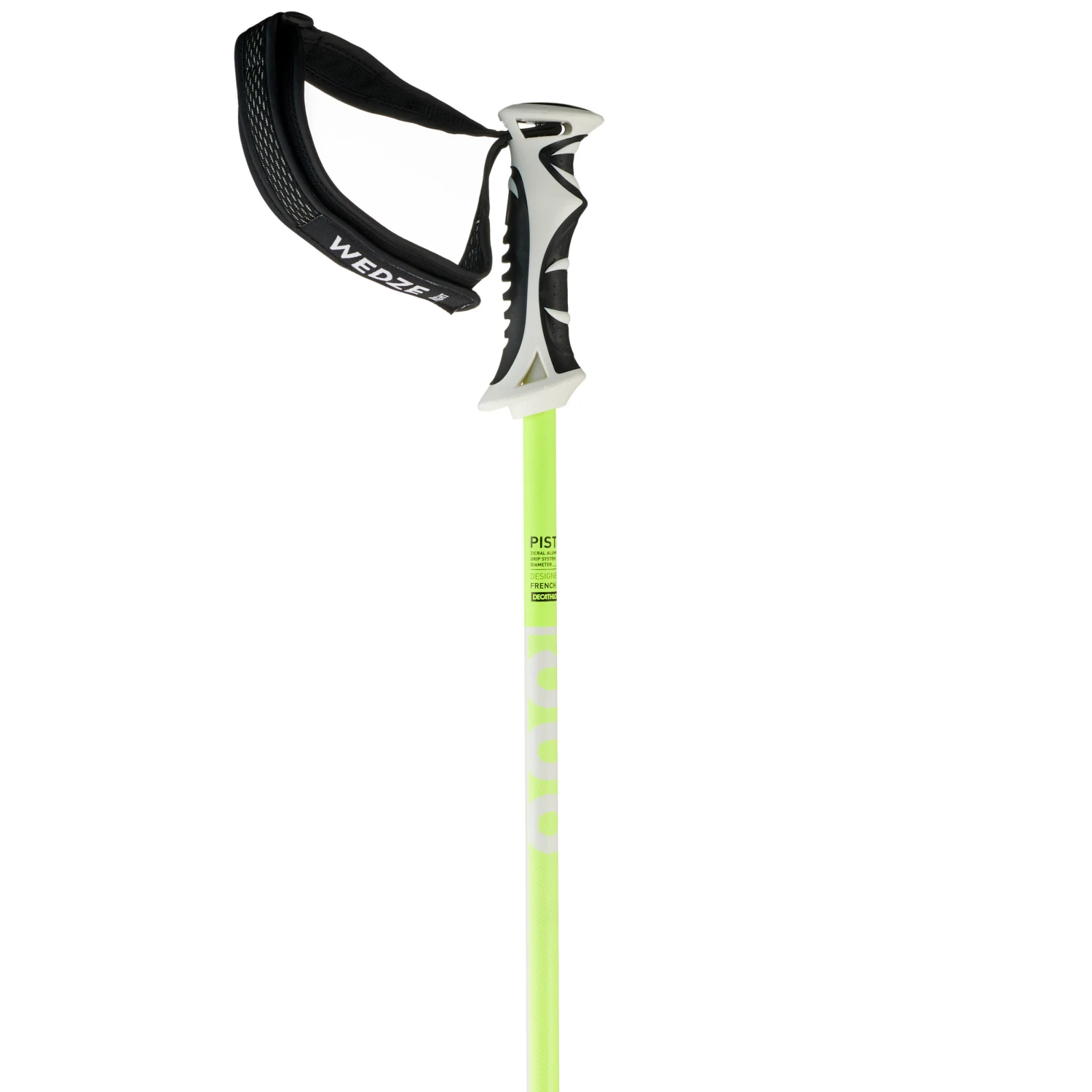 WEDZE Women's Downhill Ski Poles Boost - White And Yellow 5 WEDZE Women's Downhill Ski Poles Boost - White And Yellow - Image 3