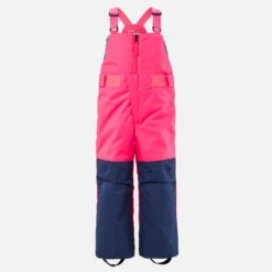 WEDZE KIDS’ WARM AND WATERPROOF SKI DUNGAREES - 500 PNF -Outdoor Equipment Store kd14440849993a56107126047b2e01160