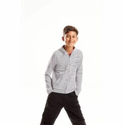 Craghoppers NosiLIfe Childrens/Kids Ryley Hoody (Blue Navy Stripe) -Outdoor Equipment Store kd2f70d04b072221c8c346e31de5698f1