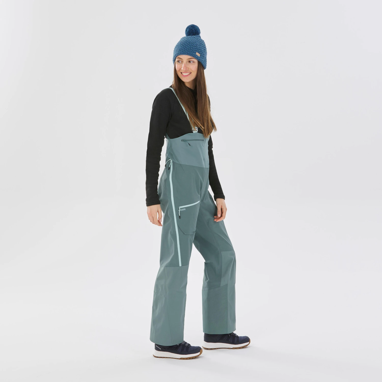 WEDZE WOMEN’S SKI SALOPETTE TROUSERS FR900 4 WEDZE WOMEN’S SKI SALOPETTE TROUSERS FR900 - Image 2