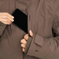 HUNTING WOMEN’S 3-IN-1 WARM WATERPROOF JACKET 500 - BROWN -Outdoor Equipment Store kedcb614bf80cf7e0eac88c1d789036ba