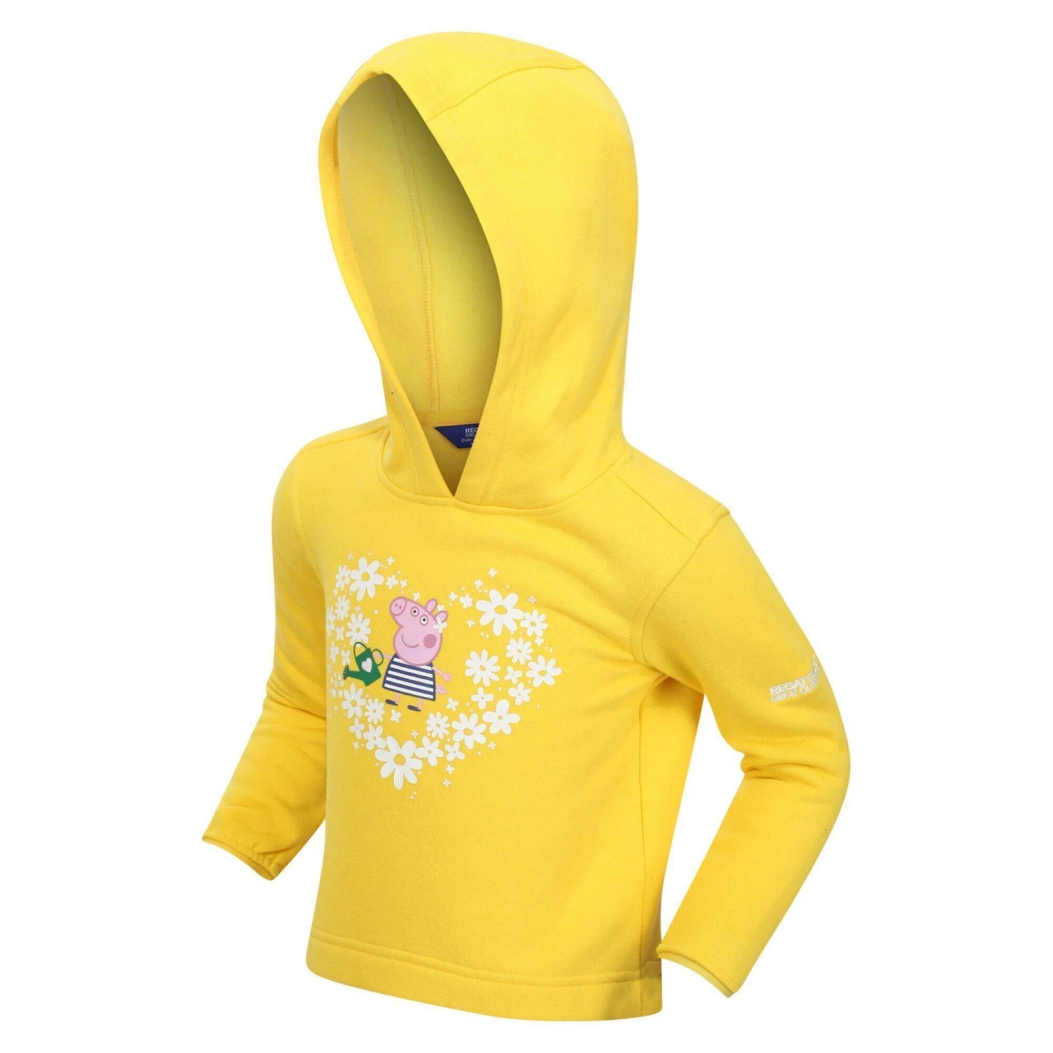 Regatta Childrens/Kids Peppa Pig Floral Hoodie (Maize Yellow) 6 Regatta Childrens/Kids Peppa Pig Floral Hoodie (Maize Yellow) - Image 4